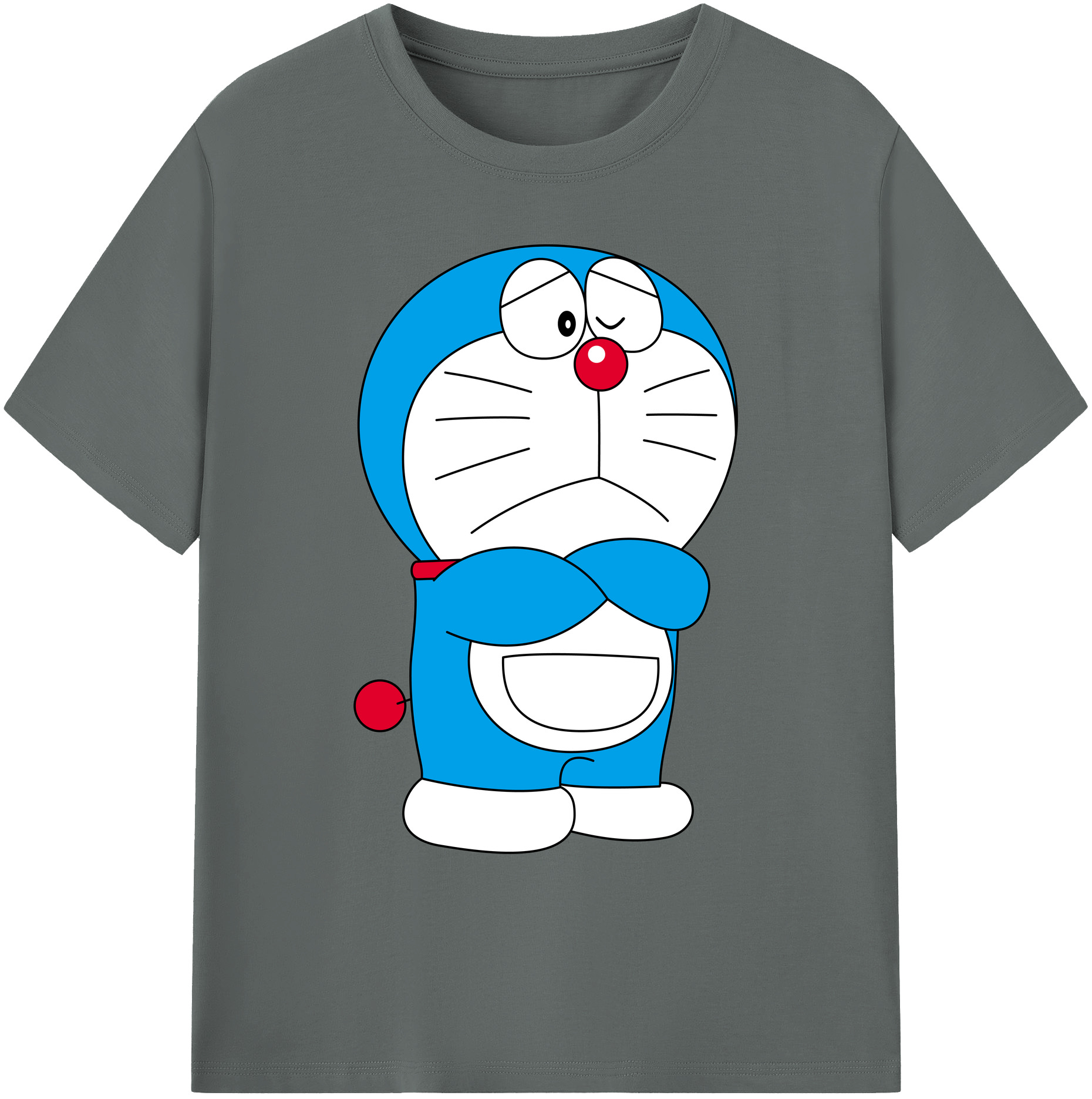 （画像用） ドラえもん Doraemon 綿100％ メンズ半袖Tシャツ｜肌触りやわらか＆通気性